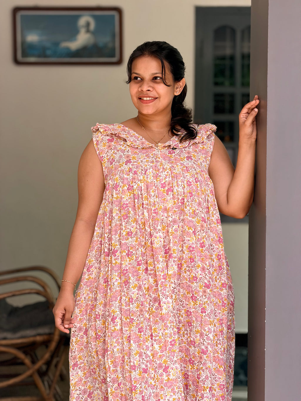Floral ruffle