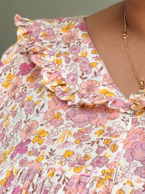 Floral ruffle