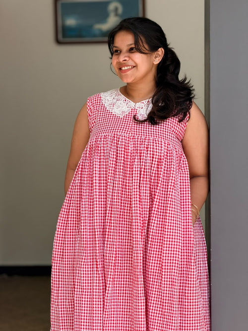 Black and white hearts dress